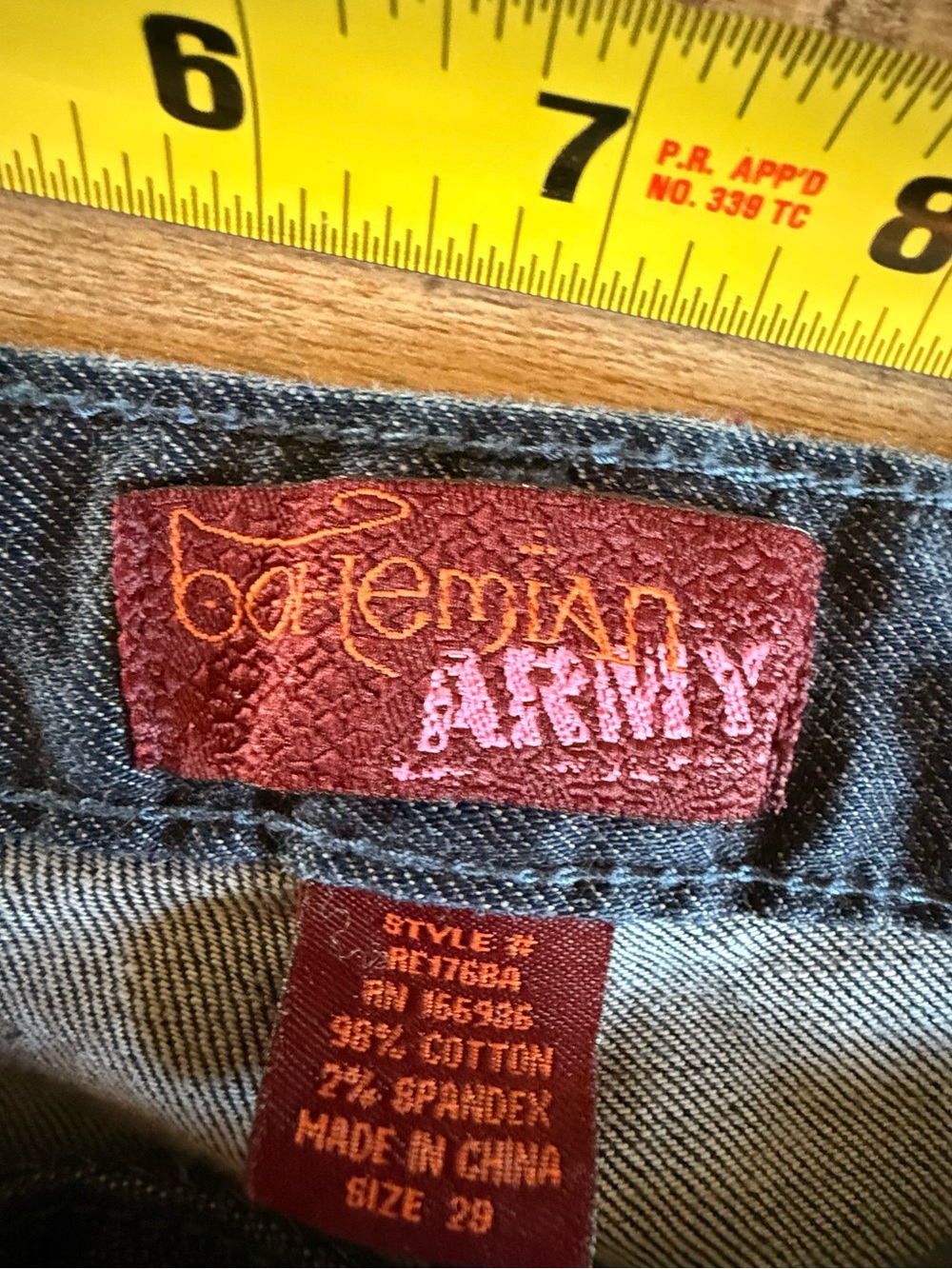 Flared Dark Blue Women's Jeans - Stretch Wide Leg Sz 29 inseam 34 - Picture 2 of 9